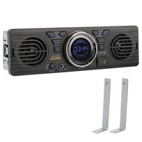 Automobilio radijas Automatinis radijas Integruotas 2 garsiakalbiai Bluetooth laisvų rankų įranga 1 Din AUX įvestis FM garso MP3 grotuvas USB TF kortelė Telefono įkrovimas