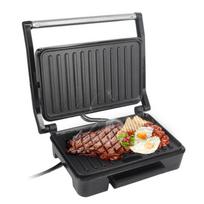 „Panini Maker“ buitinė nerūdijančio plieno 850 W didelio galingumo neprideganti kepsnių kepsnių sumuštinių mašina US Plug juoda