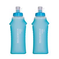 2 vnt. 500 ml TPU minkštos kolbos sulankstomos sportinės vandens gertuvės, skirtos hidratacijos paketui bėgimui, žygiams no tube mėlyna