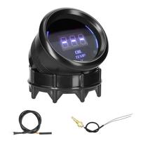 52 mm alyvos temperatūros matuoklis automobilio skaitmeninio skaitiklio LED ekranas 40-140 Celsijaus su jutiklio signalizacijos funkcija automobiliui juoda