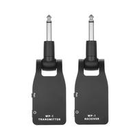 2.4G belaidės gitaros sistemos siųstuvas ir imtuvas Integruota įkraunama ličio baterija 30M juoda