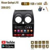 9 colių Android Carplay, skirtas Nissan Qashqai J10 2006-2013 automobilių radijas Multimedijos vaizdo grotuvas GPS navigacija WIFI 2+32GB 1+16GB