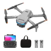 Nuotolinio valdymo mini dronas su dviguba kamera 4K sulankstomas ketursparnis be galvos su kliūčių išvengimu Dual Camera Optical Flow Positioning 2 Battery šviesiai pilka spalva