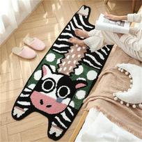 Cute Cat Carpet Rectangle Bedside Super Soft Mats Bedroom Flooring Long Carpet Cartoon Carpets Non -Slip Floor Mat Area Rugs Room 50x120cm S