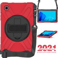 Dėklas, skirtas Samsung Galaxy Tab A7 10,4 colio T500 Lite 8,7 colio 2021 SM-T220 T225 planšetiniam kompiuteriui, labai tvirtas, atsparus smūgiams stovo dėklų dangtelis A7 10.4 T500 T505 raudona