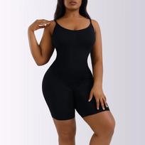 Moteriškas figūros formavimo kombinezonas Aukšto suspaudimo korsetas Shapewear Dydis plius S juoda