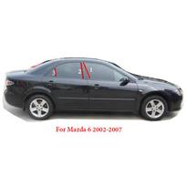 Automobilio centrinės vidurinės kolonos PC langų apdailos lipdukai, skirti Mazda 6 GG GH GJ GL 2002-2012 dekoravimui BC kolonų juostelės Black PC