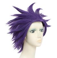 Anime My Boku no Hero Academia Shinsou Hitoshi Shinso Trumpa Tamsiai Violetinė Stiliaus Karščiui Atspari Cosplay Kostiumo Perukas One Size violetinė