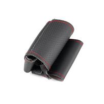 Automobilių priedai Salono siuvimas rankiniu būdu vairo odinis gaubtas Kia Sportage 3 2011 2012 2012 2014 -2017 KIA Ceed Red Thread