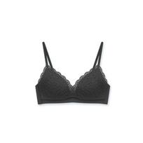 French Lace Girls Triangle Cup Underwear Without Steel Ring Summer Thin Section Bra Gathered Fixed Cup Bra S juoda
