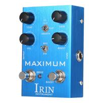 IRIN Overdrive gitaros efekto pedalas 2 perjungimo režimo perjungimo tonas / stiprinimas / garsumas / stiprinimo valdikliai mėlyna
