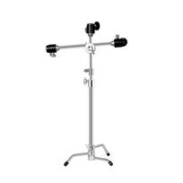 Andoer Mini C-Stand 20,8 colių stalinis trikojis telefono trikojo stovas iš aliuminio lydinio 10 kg / 22 svarų apkrova 2 sidabras