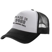 Made In 1982 Man Trucker Caps Unisex Cool Birthday Gift Hats Fashion Baseball Cap Summer Man Woman Mesh Caps MZ-411