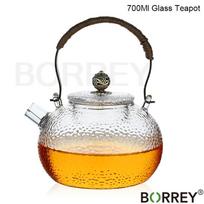 BORREY Japoniškas karščiui atsparus stiklinis arbatinukas virdulys su filtru Aukšto boro silikatinio stiklo kaitinamas virdulys Kavos gėlių arbatos puodas 700 ml 700Ml(1pcs)