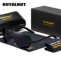 RoyalHot Vyrai Moteriški poliarizuoti Aloy Shield Rėmeliai Akiniai nuo saulės Vairavimo akiniai Akiniai šešėliai Oculos masculino Vyriški juoda