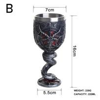 Naujas ragas alaus bokalas plieno derva 3D Tankard kavos alaus bokalas gėrimų puodelis Gothic Wicca kūrybingas vyras berniukui draugo dovana