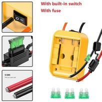 Dewalt 18V/20V Max akumuliatoriaus adapteriui su saugikliu prie doko maitinimo jungties DCB205