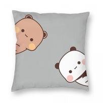 Panda Bear Bubu Dudu kvadratinis pagalvės užvalkalas poliesterio lininis aksominis spausdintas užtrauktuku dekoro automobilio pagalvėlės užvalkalas 40x40cm
