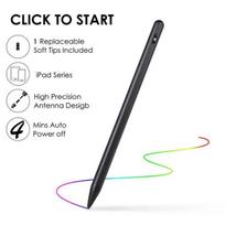 „iPad“ pieštukas, skirtas 9.7 6th Pro 11 12.9 2020 Skirtas iPad 10.2 2019 Air 3 10.5 Mini 5 Touch Pen Stylus for Pencil 2 1 juoda