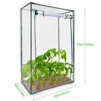 PVC šilto sodo pakopos mini buitinių augalų šiltnamio dangtis vandeniui atsparus anti-UV apsauga pomidorų augalų gėlės (be geležinio stovo) 100 * 50 * 150 cm