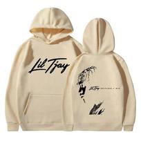 Raperis Lil Tjay Destined 2 Win Muzikinis albumas Spausdinti megztiniai su gobtuvu Moteriški džemperiai su gobtuvu y2k Drabužiai Ruduo Žiema Unisex Džemperis su gobtuvu Unisex 2XL