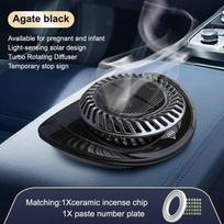 DINPHONE Solar Car Air Freshener Rotary Aroma Diffuser Auto Interior Accessories Essential Oils Diffuse v60 black