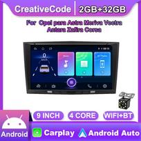 8 colių automobilio radijas Android skirtas Opel para Astra Meriva Vectra Antara Zafira Corsa 2 DIN Multimedia Carplay GPS 2+32GB 2+32GB juoda