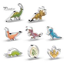 8/12 vnt sausainių pjaustytuvų rinkinys mielas dinozauro formos biskvito formelės vaikams dinozaurų temos reikmenys gimtadienio vakarėliui A