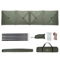 Camping Windbreak Stove priekinis stiklas paplūdimio pikniko priekiniam skėčiui nuo saulės su laikymo krepšiu 5.6x1.4m žalia