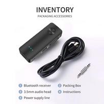 2 viename Bluetooth 5.3 siųstuvo imtuvo adapteris 3,5 mm AUX lizdai automobiliniams garsiakalbiams Garso muzikos imtuvas Laisvų rankų ausinės