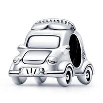Madingi 100 % 925 svarų sterlingų sidabro gitaros, fotoaparato, dviračio, gėlių pakabukai apyrankei, pasidaryk pats papuošalų gamybai balta