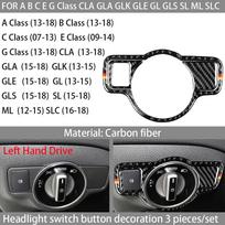 Anglies pluošto Automobilio Salono Žibintuvėlio Jungiklio Dekoro Lipdukas Mercedes Benz A B C E G CLA GLA GLK GLE GL GLS A