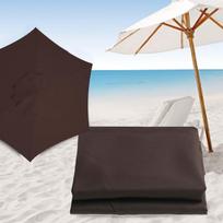 Patio Umbrella Canopy Viršutinio dangčio sodo kolonos audinys Lengvas skėtis paplūdimiui 2.7m 8 Ribs