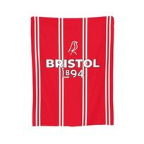 9 dešimtmečio įkvėptas Bristol City pledas Minkštas šiltas flanelinis pledas Lovatiesė lovai Svetainei Iškylai Kelionėms Namams Sofai 75x100cm 30x40in