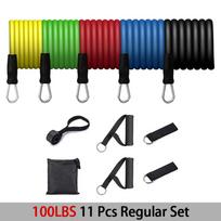 Sport Rubber Band for Fitness Equipment Resistance Bands Elastic Band for Pulling Up Gym Exercise Training Portable Body Sports GSG-5Color-100LBS