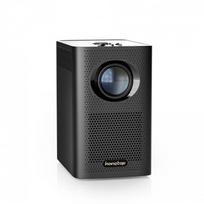 S30 MAX HONGTOP nešiojamas išmanusis mini projektorius Namų kino 1080P nešiojamas projektorius Android projektoriai with UK Plug juoda