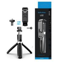 „Selfie Stick“ trikojis „Bluetooth“, skirtas „iPhone 12 GoPro Go Pro Hero“ fotoaparatui „Samsung Xiaomi Mi Redmi Huawei Honor“ išmaniojo telefono monopodo stovo laikiklio priedai juoda