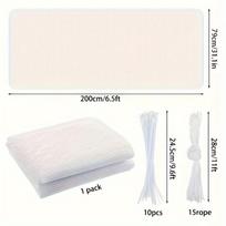 1 rinkinys sustorėjęs balkono tvoros tinklelis laiptai Turėklai tinklelis balkono tinklelis Apsauga nuo naminių gyvūnėlių kritimo tinklelis Apsauga nuo kritimo 6,5*2,9 pėdos balta