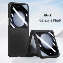Skin Feel Case for Samsung Galaxy Z Flip 6 5 5G Flip5 Flip6 Small Screen with Film Protection 2-piece Set Shockproof Cover For Samsung Z Flip6 juoda
