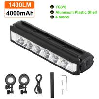 1 vnt. Elektrinio riedlentės priekinis LED žibintas 2000 mAh Atsparus vandeniui Žibintuvėlis USB įkraunamas Dviračio žibintas