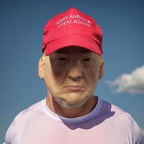 Donaldo Trumpo tikroviškos įžymybių kaukės su skrybėle Amerikos kampanijų kaukė Helovino vakarėlio suaugusiems latekso kostiumo aksesuaras Mask With Hat