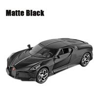 1/32 Bugatti BGT La Voiture Noire lydinio automobilio modelis Dekoracija Metalo liejiniai ir žaislinės transporto priemonės Žaislas Global Limited Edition Vaikų berniukų žaislai matinė juoda spalva
