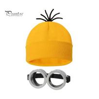 1 rinkinys skrybėlių akinių rinkinys Geltona Beanie Animacinių filmų personažų Cosplay priedai Vieno dydžio Steampunk akiniai Helovino kostiumas geltona