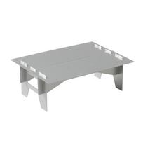 Kempingo mini sulankstomas stalas Itin lengvas aliuminio lydinio lauko stalas kelionėms iškylai Grilio palapinė Sulankstomas kompiuterio lovos stalas 28.4X20X10cm