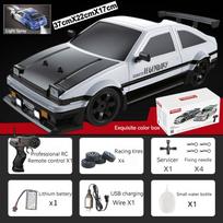 Naujas AE86 1: 16 lenktyninių „Drift CAR“ su nuotolinio valdymo žaislais „RC Car Drift“ didelės spartos lenktynių purškiklis 4WD 2,4 G elektrinės sportinės transporto priemonės dovanos žalia