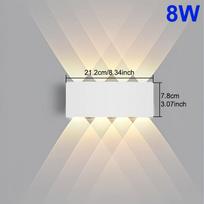 1vnt LED sieninis šviestuvas vandeniui atsparus IP65 lauko sieninis šviestuvas sodo verandos šviesos dekoras Sodo kiemas Vonios kambarys Miegamasis Svetainė AC85-265V warm light 3000K