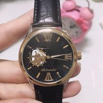 Vyriškas verslo laikrodis, kasdienis diržinis laikrodis, automatinis skeleto mechaninis laikrodis