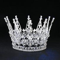 Madinga grožio konkurso nuotakos tiara, kalnų krištolo karūna, plaukų aksesuarai, vestuviniai plaukų papuošalai, šou suknelės galvos apdangalas, karalienės diadema, išleistuvių brown