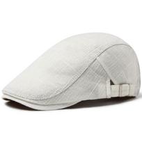 New Men Beret Women Classic Vintage Linen Berets Summer Sun Visor Casual Duckbill Hats Newsboy Cap Unisex Adjustable balta