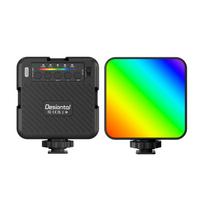 „Desiontal iReal X1“ kišeninis RGB vaizdo šviestuvas, vaizdo konferencijų šviestuvas, LED užpildomasis apšvietimas, 3000K–4800K–6500K. balta